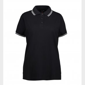 Id Poloshirt 0523, Sort Str. S