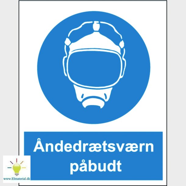 Skylt Andningsskydd Obligatoriskt