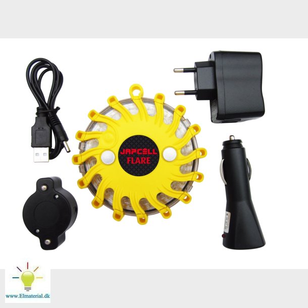 Advarselslys Opladelig M/Lader