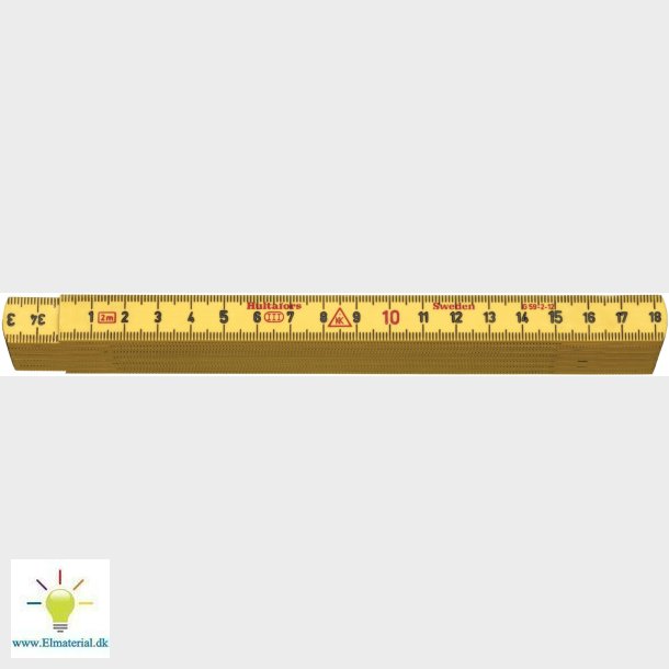 Tommestokke 12 Led Glasf. Stk