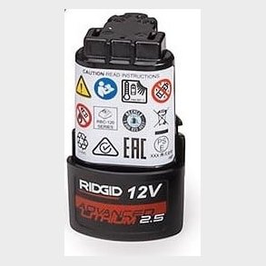 Ridgid batteri 12V / 2,5Ah Lithi