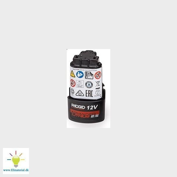 Ridgid Batteri 12V/2,5Ah Lithi