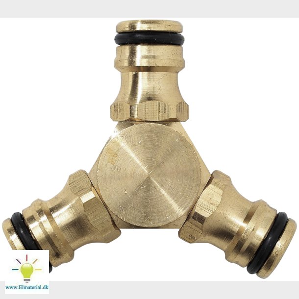 3-Vejs Samlestykke Messing