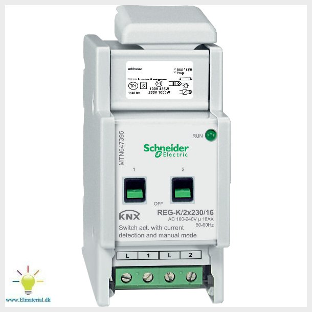 Udgang Din 2X230/16 Strm/Betj