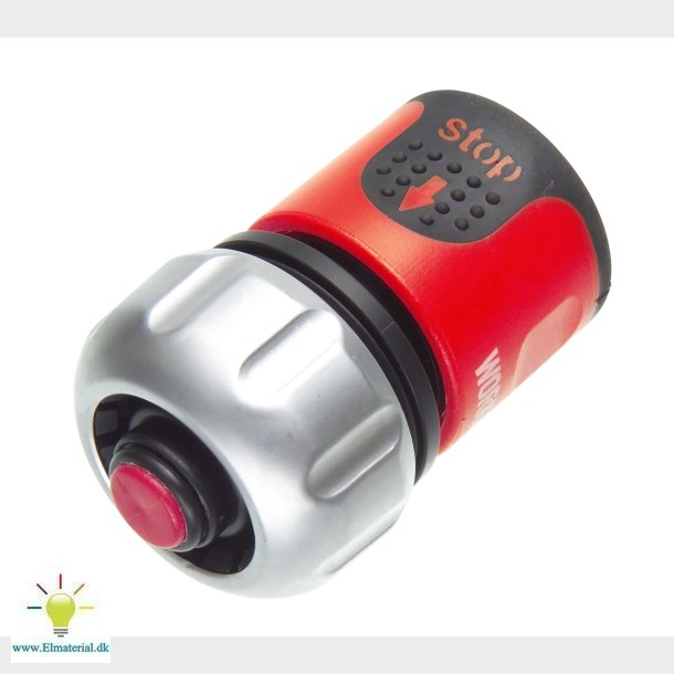 W- Slangekobling 3/4"- M/Stop