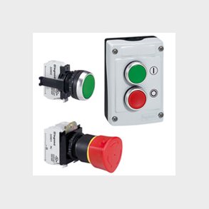 Nödstopp En418T/Reset 40 Röd