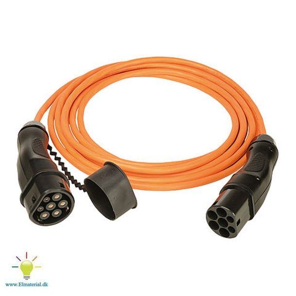 Walther Ladekabel 5M, 3Ph, 22Kw, Type2/2