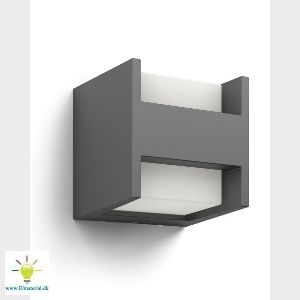 Mygarden Arbor V&auml;gglampa antracitgr, 2X4,5W 230V, Ip44, 130 Mm