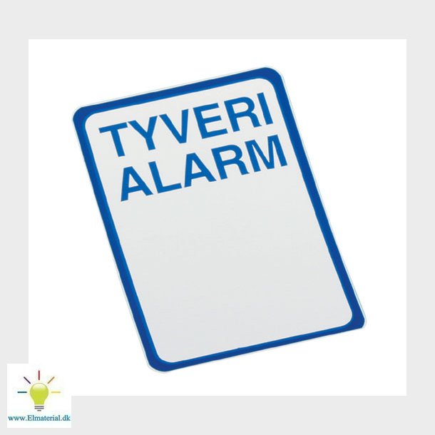 Skilt Tyveri Alarm Ap999