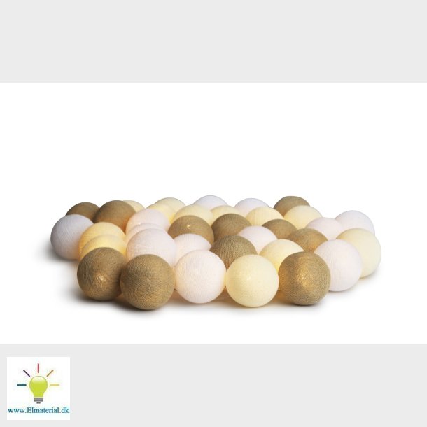 Irislights Lyskde Led Creamy White 20-Lys, 150 Cm + 140 Cm