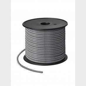 Tygsnöre 50 meter, p rulle, 70°, vit/svart