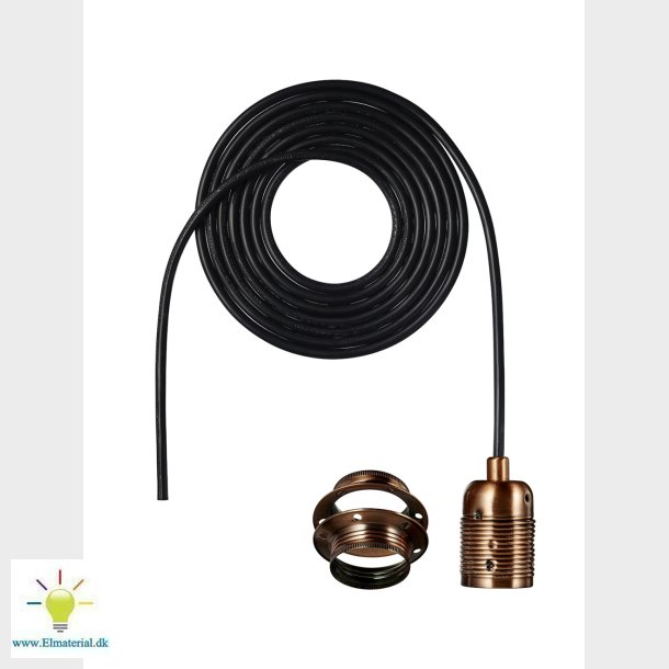 Fatningsst P5 E27 Antik Kobber