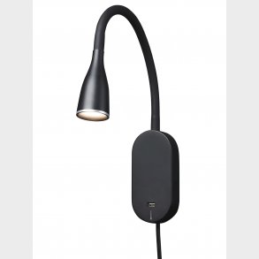 Vägglampa Eye Usb Led Svart