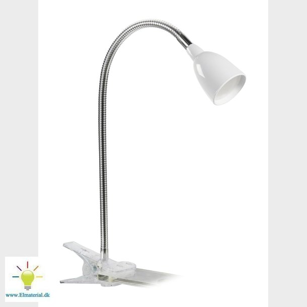 Klemspot Kobra Hvid Led