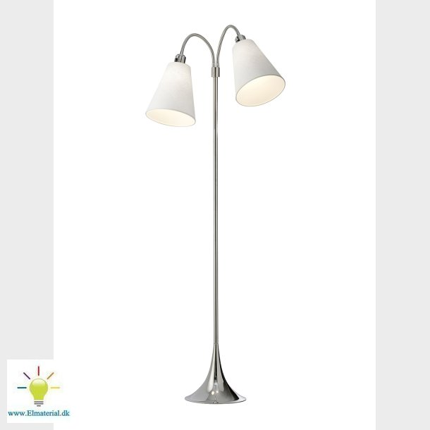 Golvlampa Pedestrian Exkl. Sk&auml;rmar Chrome