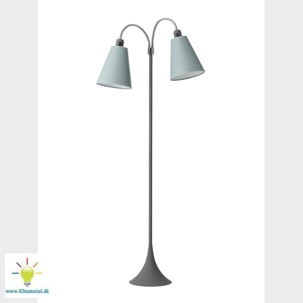 Golvlampa Pedestrian Exkl. Sk&auml;rmar Soft Grey