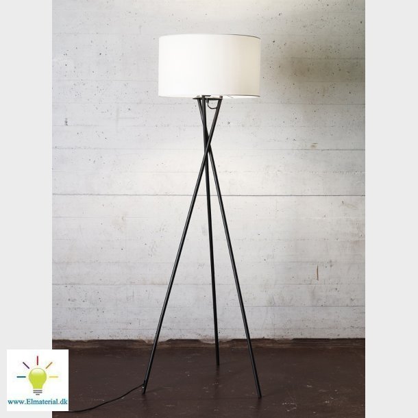 Gulvlampe Uptown Sort M/Hvid
