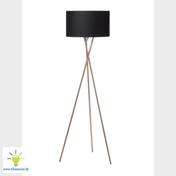 Golvlampa Uptown Koppar W / Svart