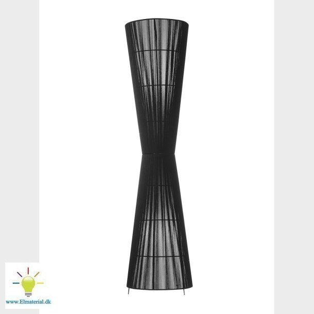 Gulvlampe Ruse Sort