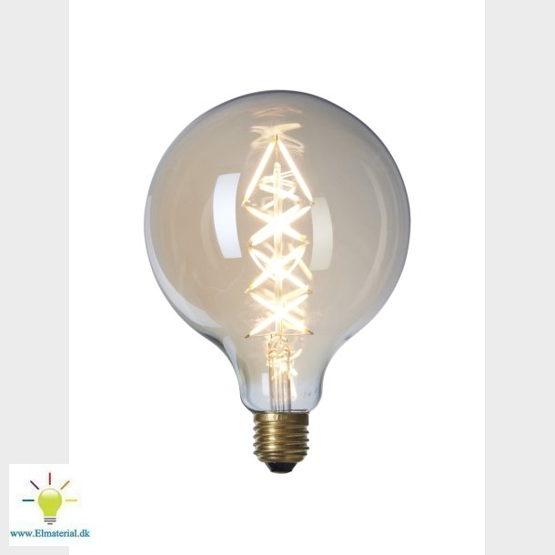 Pre Led 6W Globe Gyldent Glas 125 Zig Zag