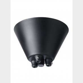 Baldakin svart med 3 hl