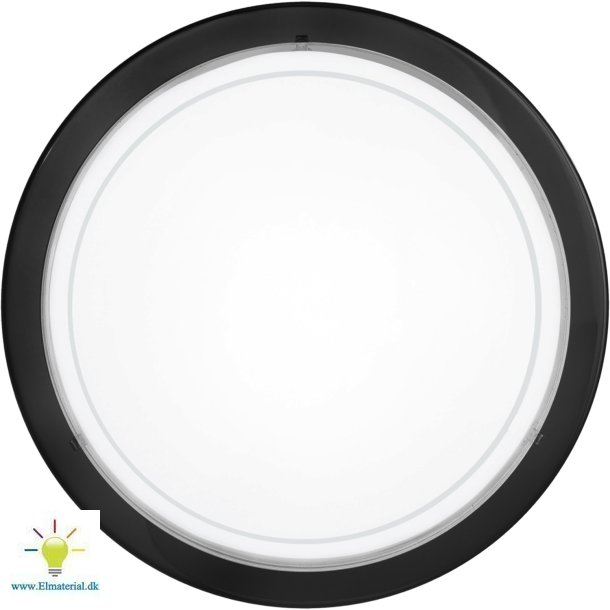 Planet 1 Loftlampe, Sort