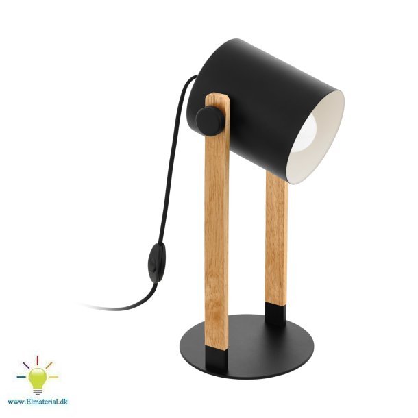 Hornwood Bordslampa E27, Svart