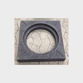 Lauridsen 425 Mm Ram med vik, Firk., Fast, Hg, tervunnen plast