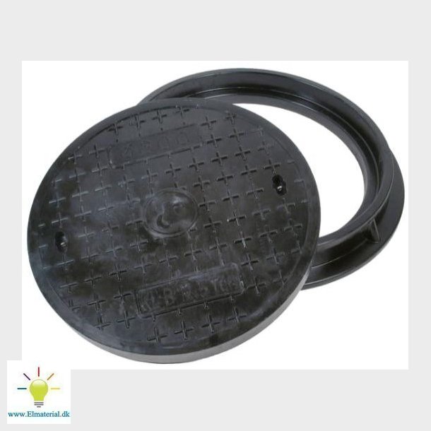 Lauridsen 800 Mm Karm/Dksel, Rund, Fast, 12,5 T, Glasfiber