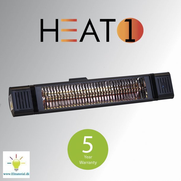 HEAT1 terrassevarmer ECO PLUS-LINE 1500W med fjernbetjening