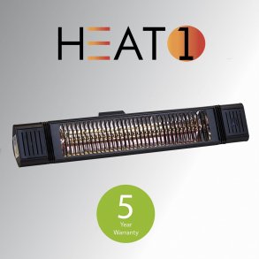 HEAT1 terrassevarmer ECO PLUS-LINE 2000W med fjernbetjening