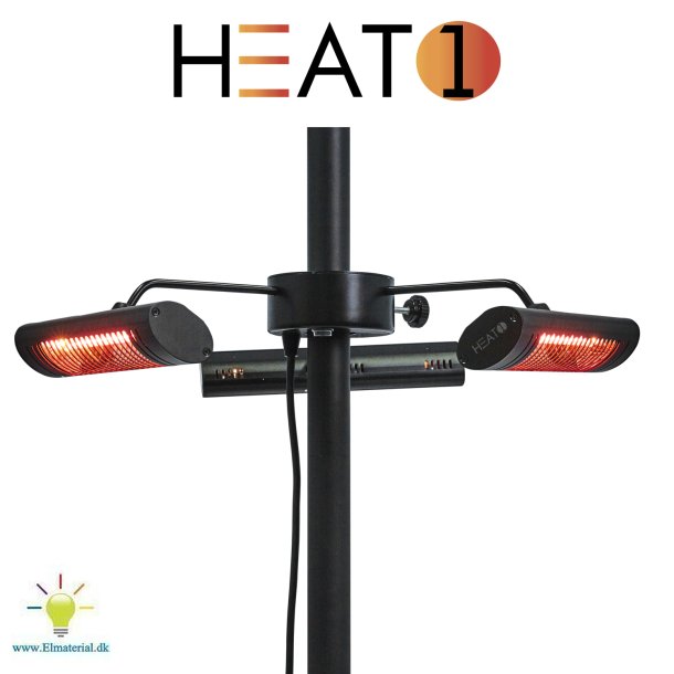 HEAT1 terrassevarmer ECO PRO-LINE 3 x 670W med fjernbetjening