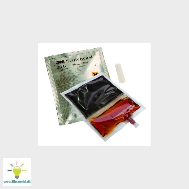 3MTM ScotchcastTM 40 str A 100 gram Polyuretan 2 komponent stbemasse, semifleksibel, sort