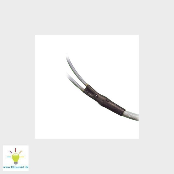 3MTM Varmekrymp ETW-803 BK, Krymp (mm): 9.0 - 3.0, stykker af 1 m, Sort. Krymperatio 3:1, tyndvgget