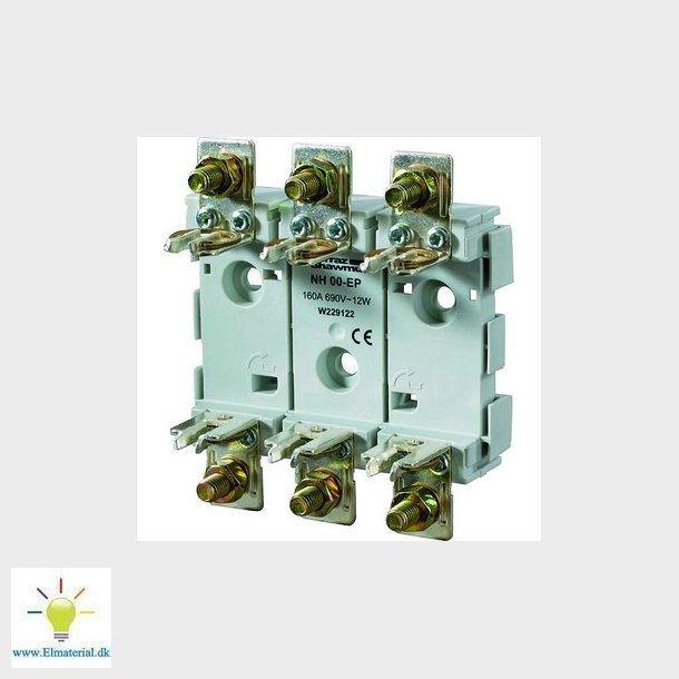Sikringselement NH00 3-pol 160A