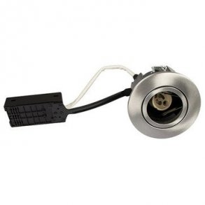 Luna Snabbinstallation 230V GU10 IP44 Borstad Alu Rund.