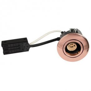 Luna Snabbinstallation 230V GU10 IP44 Kopparrund.