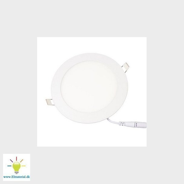 Alisia 230V 12W 3000K IP44 Mat Hvid Rund .
