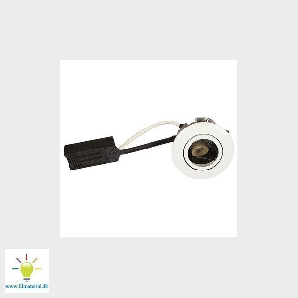 Luna Snabbinstallation 230V GU10 IP44 SS316 Vit Rund.