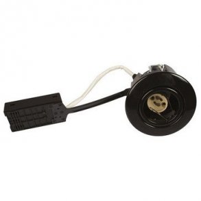 Luna Snabbinstallation 230V GU10 IP44 SS316 Svart Rund.