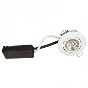 Luna LP 230V Dimbar Flimmerfri 6,2W 2700K Ra95 IP65 SS316 Vit Rund.
