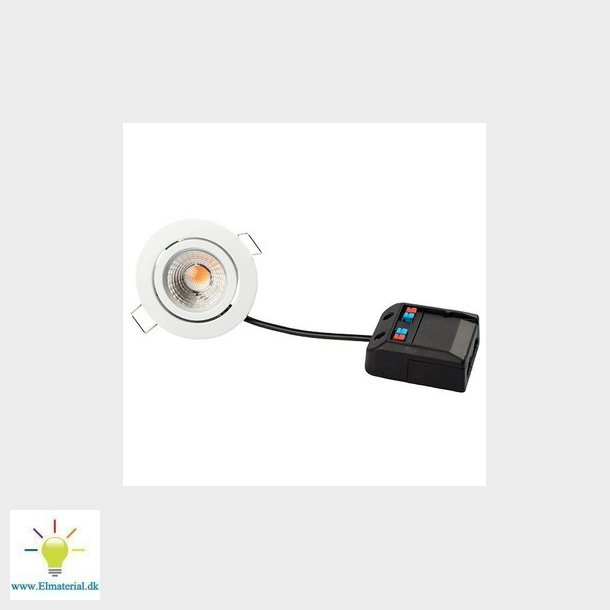 Claudia Looping 350mA Dmpbar 3.2W 2700K Ra95 250lm IP44 Mat Hvid Rund.