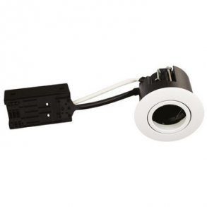 Luna Snabbinstallation 230V GU10 IP44 Blank Vit Rund