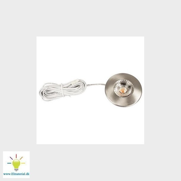 Sofia 350mA Dmpbar 3.2W 2700K Ra95 250lm IP44 Brstet Alu Rund.