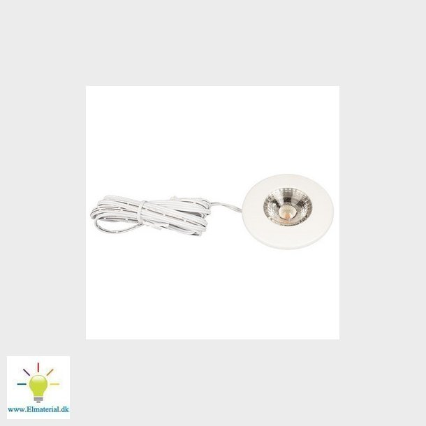 Sofia 350mA Dmpbar 3.2W 3000K Ra95 270lm IP44 Mat Hvid Rund.