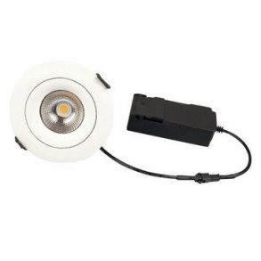 Sabina LP 230V Dimbar Flimmerfri 5,4W 3000K Ra90 440lm IP44 Matt Vit Rund