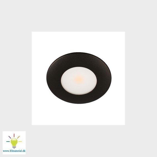 Silvia 350mA Dmpbar 3.2W 2700K Ra90 300lm IP44 Mat Sort Rund