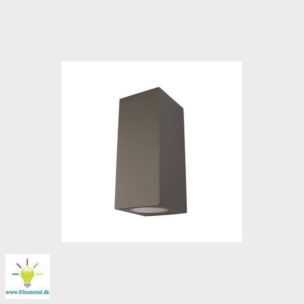 Noris 230V 2xGU10 IP54 Antracitgr.