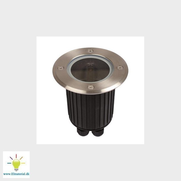 Terra 230V GU10 IP67 IK10 SS316 Brstet Stl.