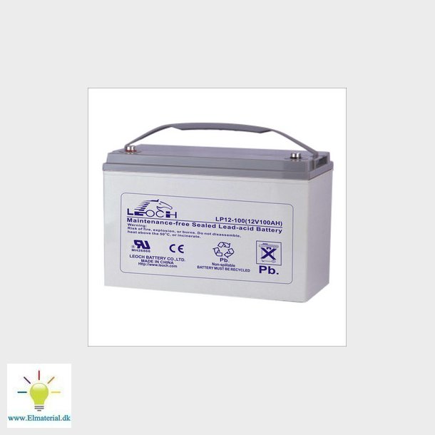 BLYBATTERI 12V-100Ah330xB173xH212/220 T6/T11 Terminal